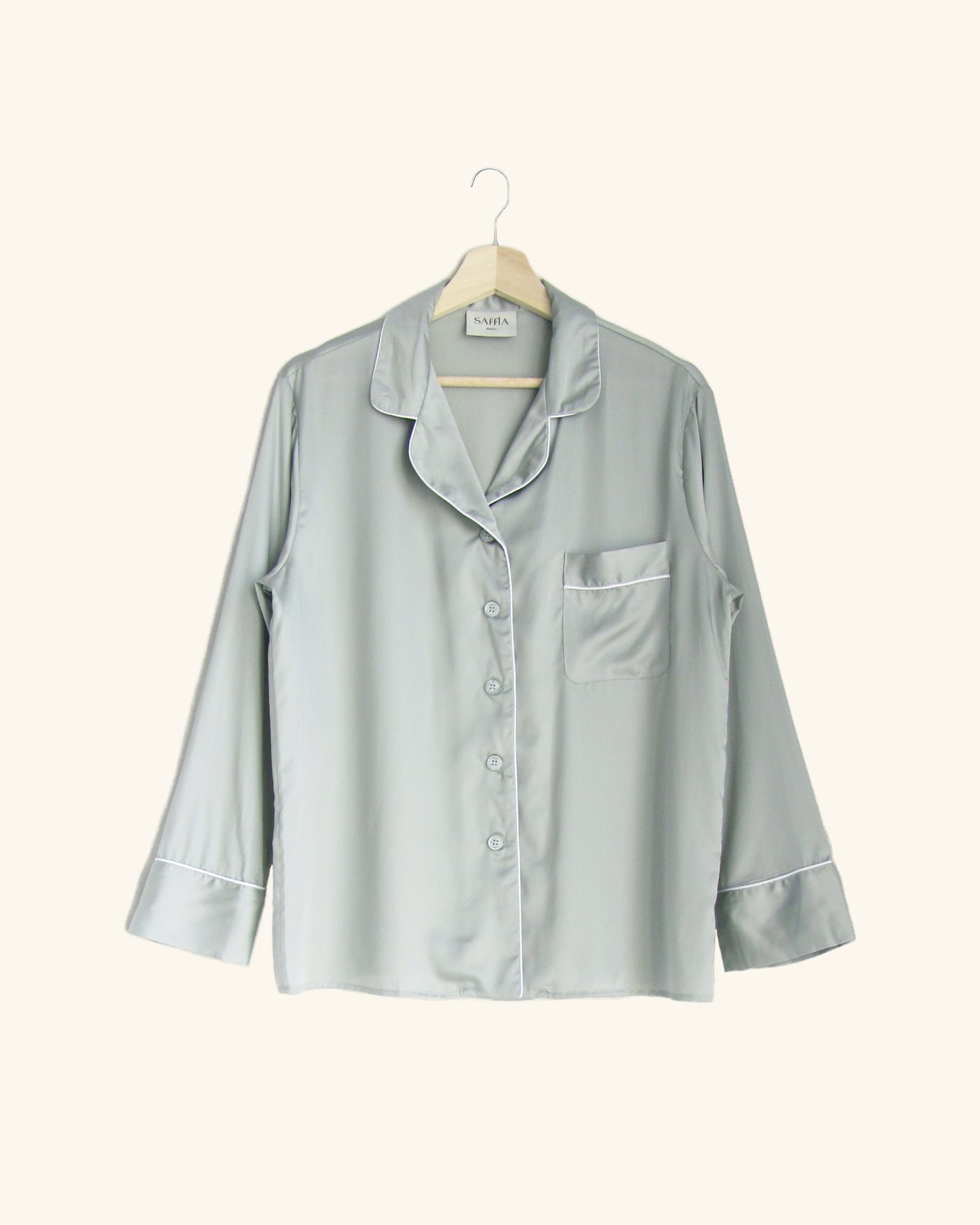 Women's Long Pajama Shirt | in Sage