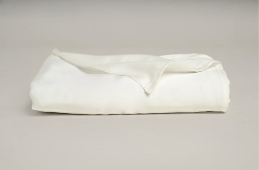 Eucalyptus Lyocell Flat Sheet - in White