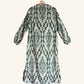 Ikat Kaftan in Emerald