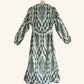 Ikat Kaftan in Emerald