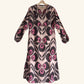 Ikat Kaftan in Rhodonite