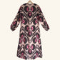 Ikat Kaftan in Rhodonite