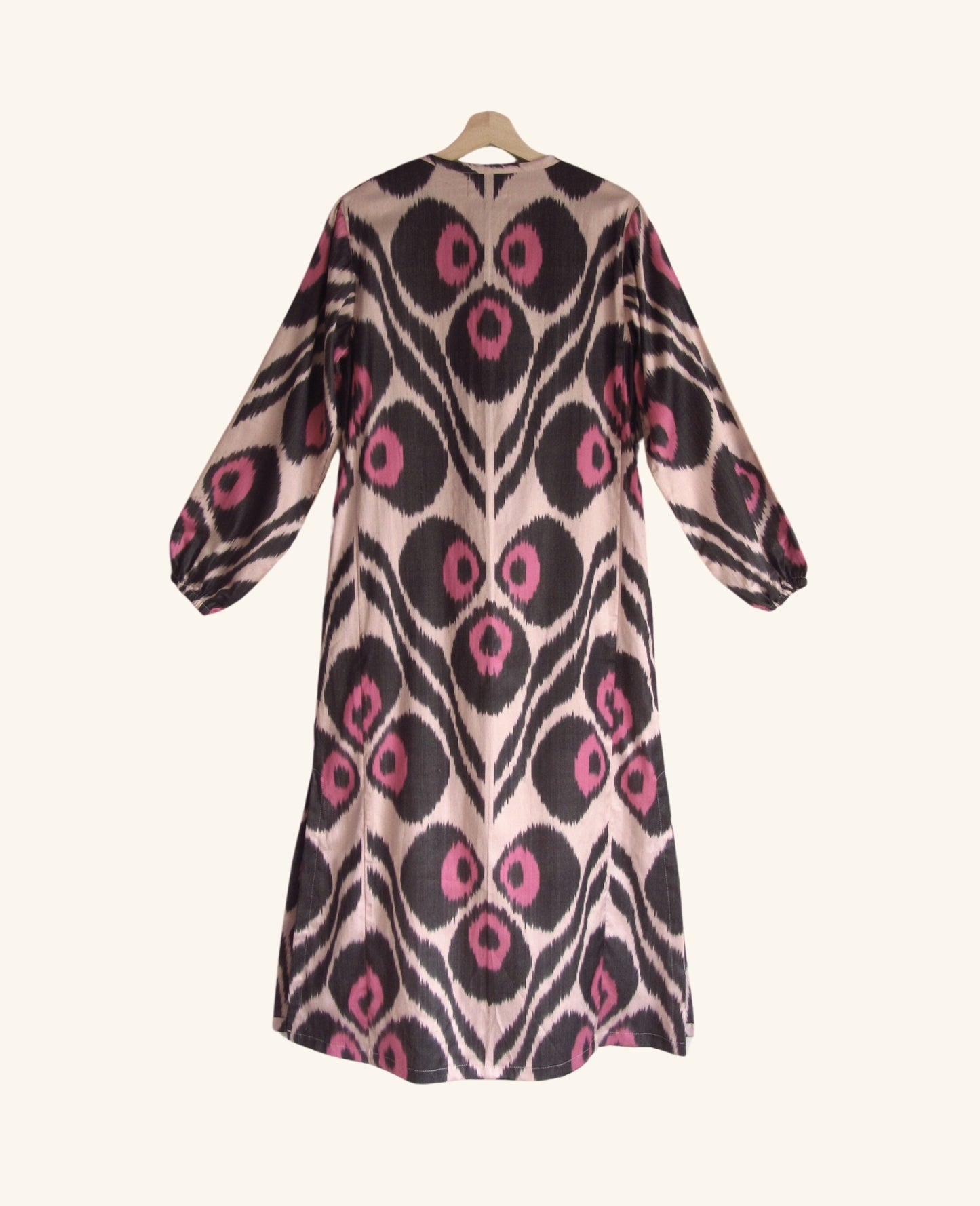 Ikat Kaftan in Rhodonite