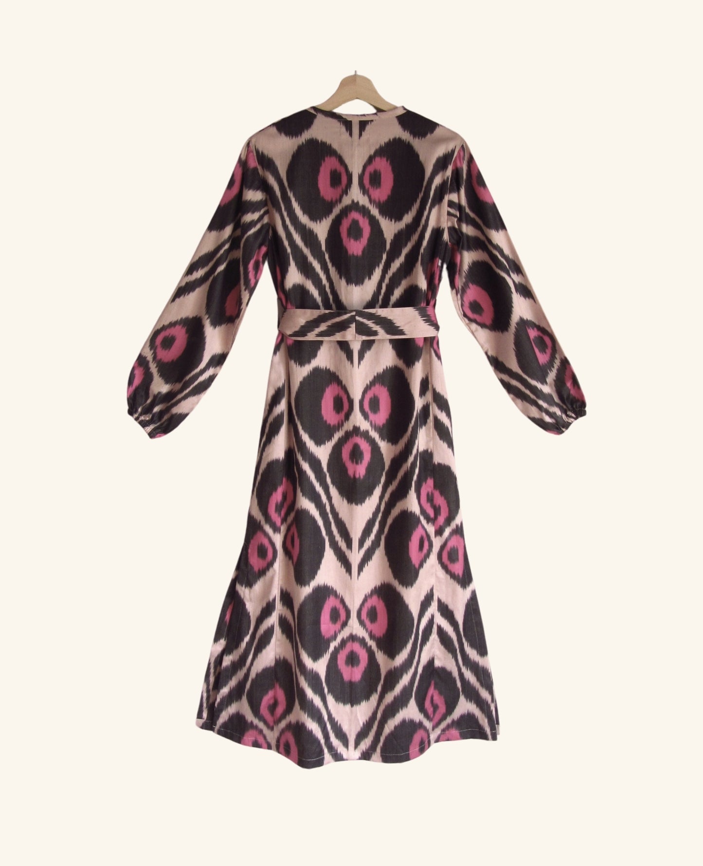 Ikat Kaftan in Rhodonite