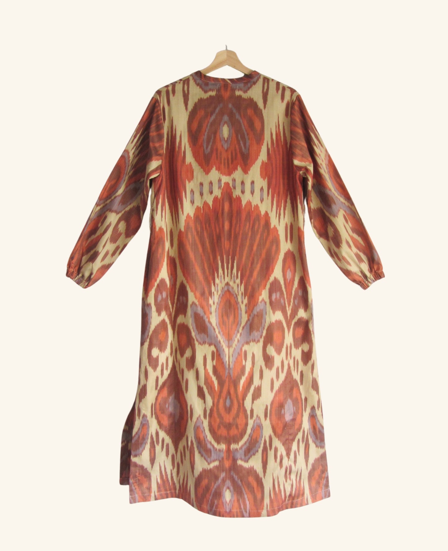 Ikat Kaftan in Amber