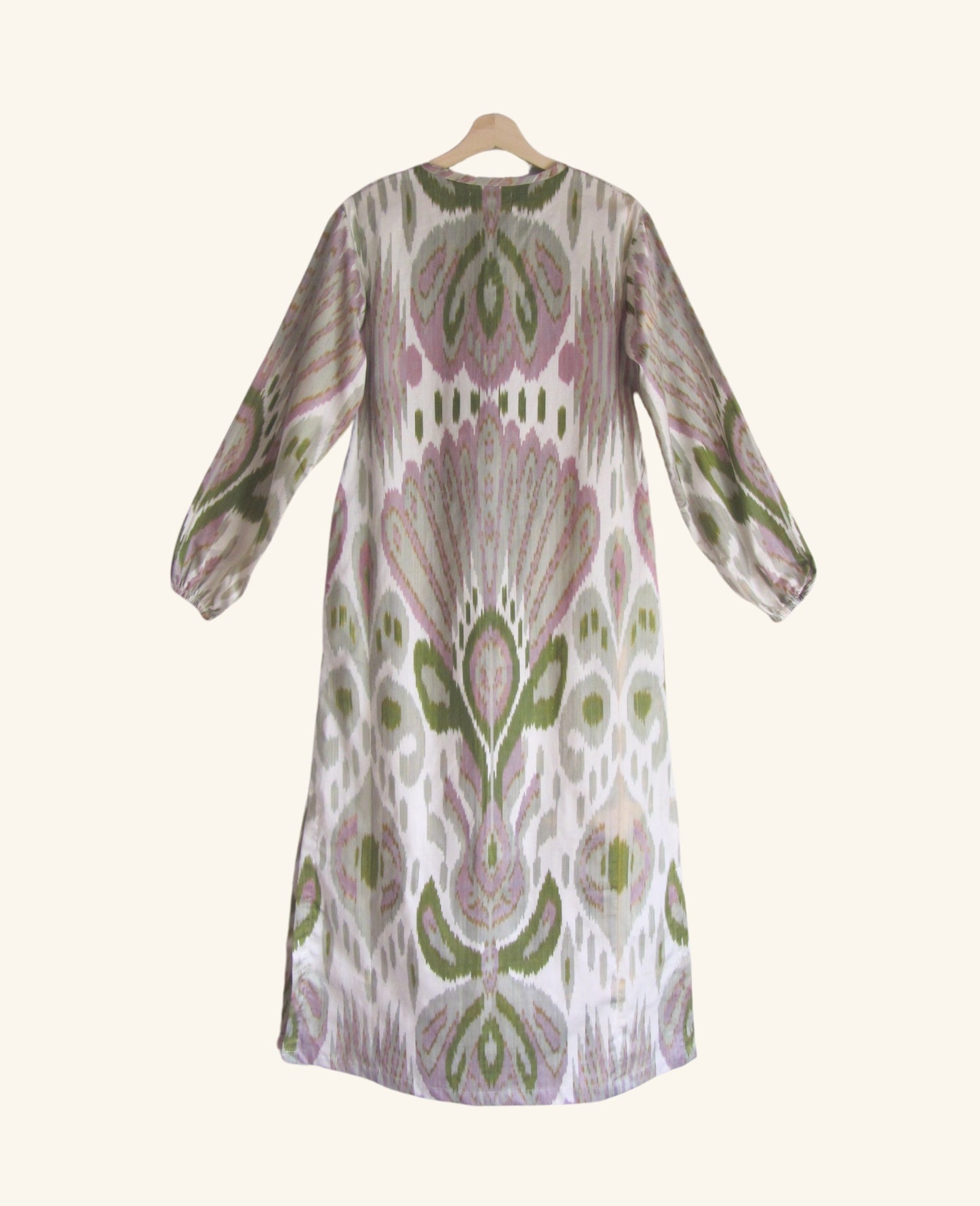 Ikat Kaftan in Lavender