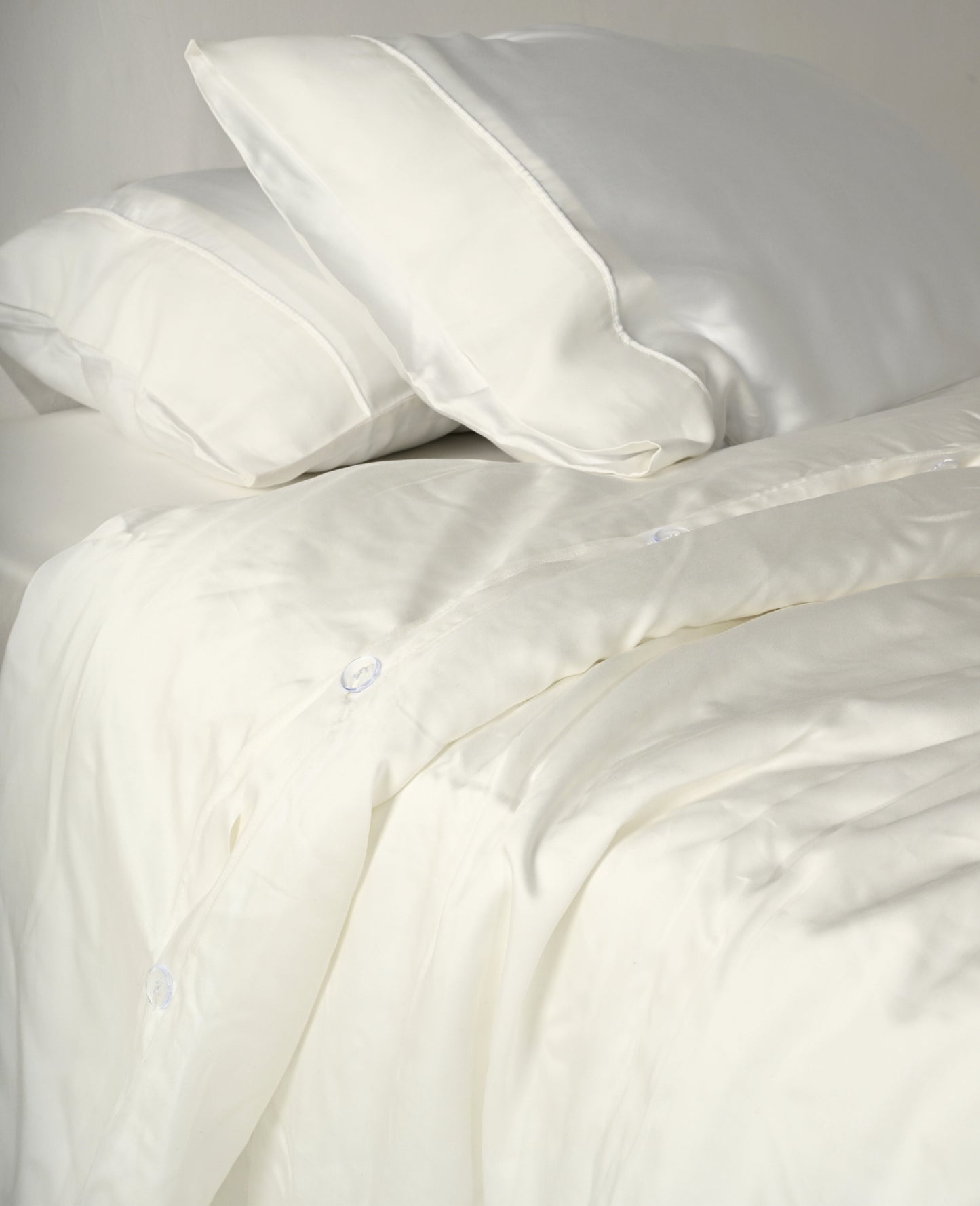 Eucalyptus Lyocell Duvet Cover - in White