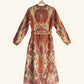 Ikat Kaftan in Amber