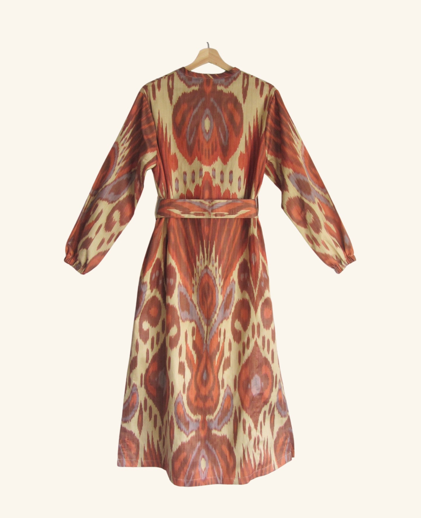 Ikat Kaftan in Amber