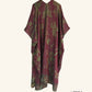 Reversible Kimono in Plum & Green