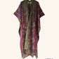 Reversible Kimono in Plum & Green