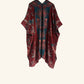 Reversible Kimono in Blue & Cherry Red