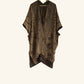 Reversible Kimono in Dark Brown & Taupe