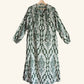 Ikat Kaftan in Emerald