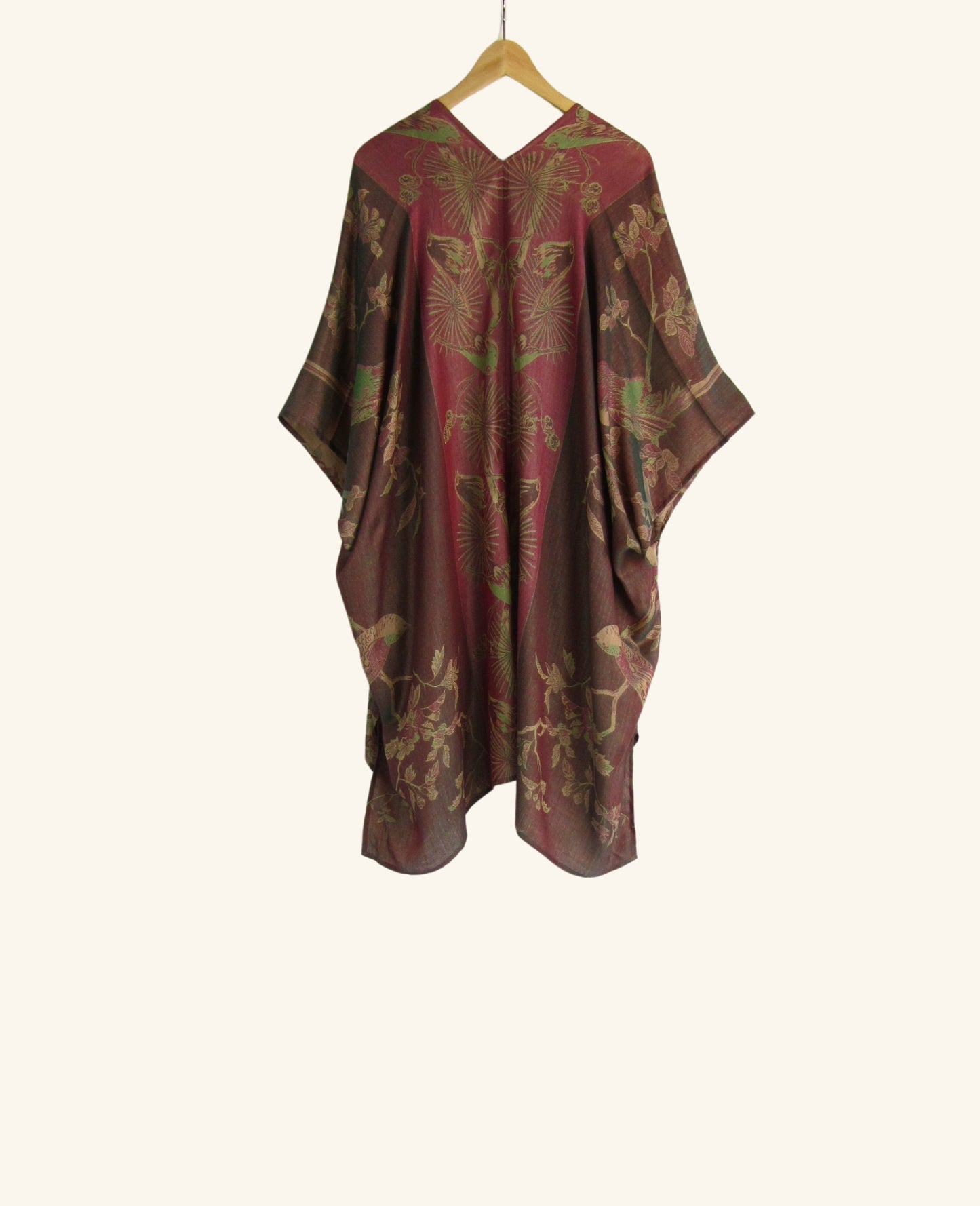 Reversible Kimono in Mauve & Rose