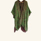 Reversible Kimono in Plum & Green