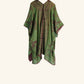 Reversible Kimono in Plum & Green