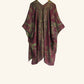 Reversible Kimono in Plum & Green