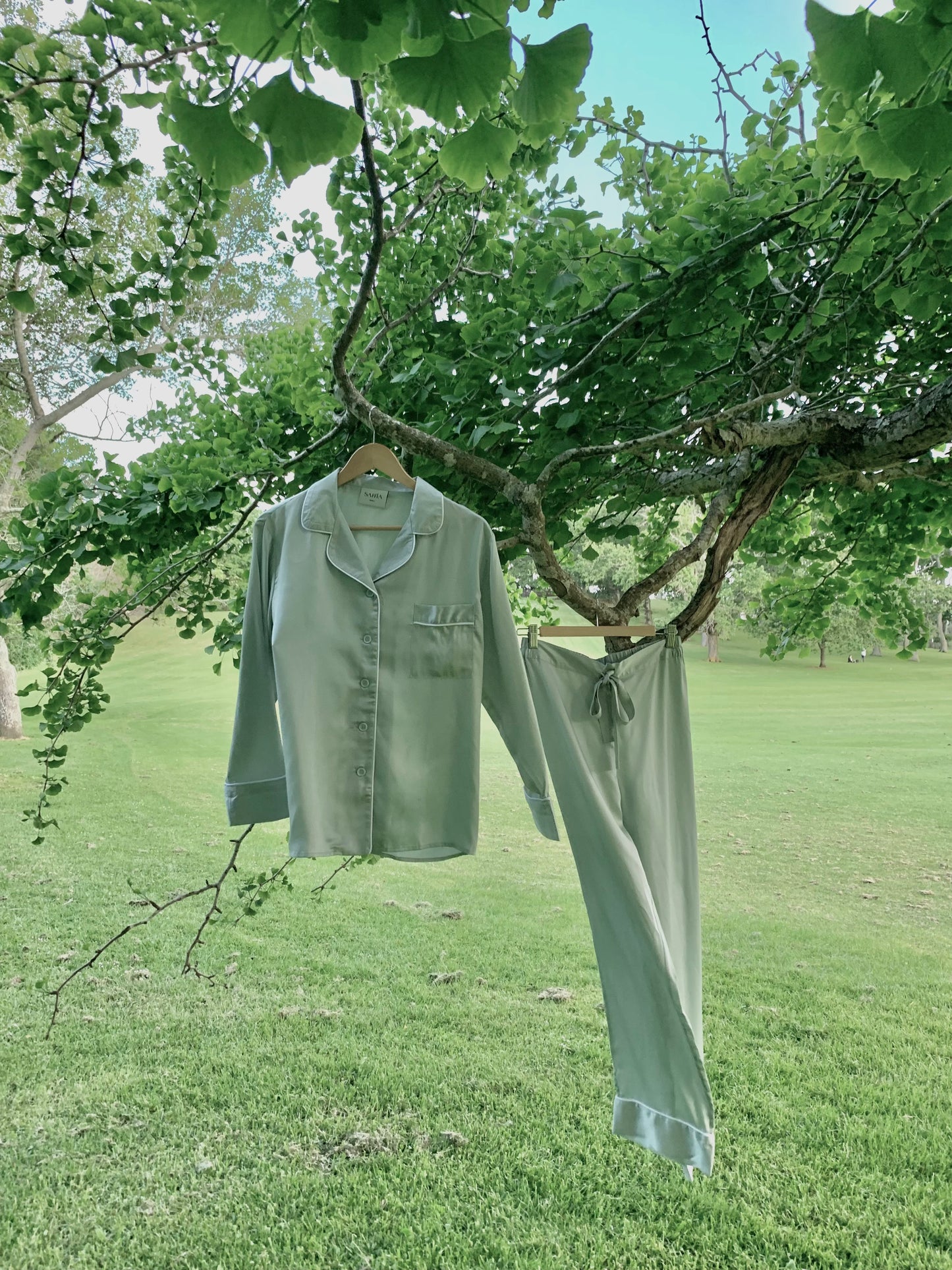 Women's Pajama Shirt - in Sage